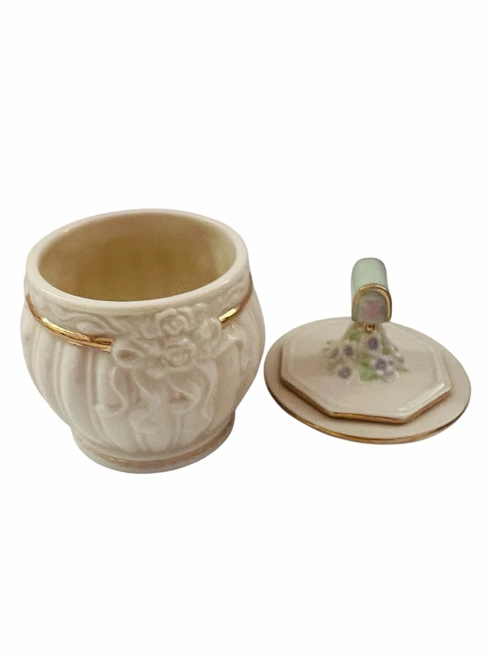 Vintage Lenox Sentiments Collection Friendship Porcelain Trinket Box